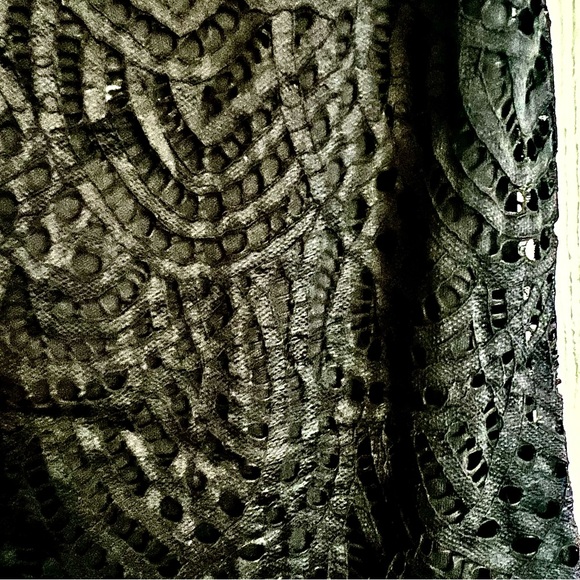 NWTS***GIRLS BLACK EYELET DRESS SIZE 11//12 - Picture 4 of 6